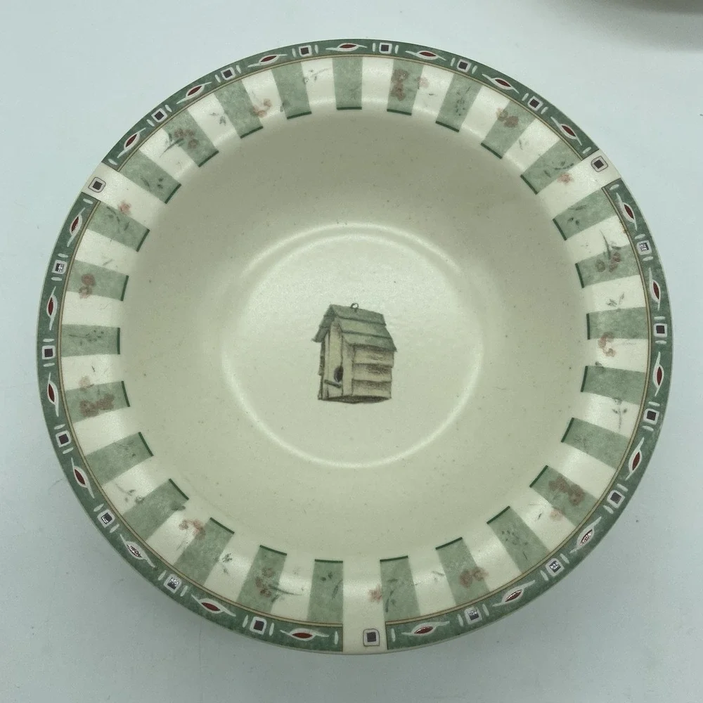 Pfaltzgraff Naturewood Deep‎ Rimmed Soup Cereal Bowls 7 1/4